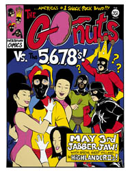 Go-nuts Gig Poster by Coop